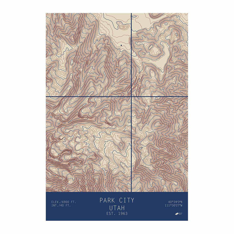 Park City, Utah - Muir Way - TOPO Series