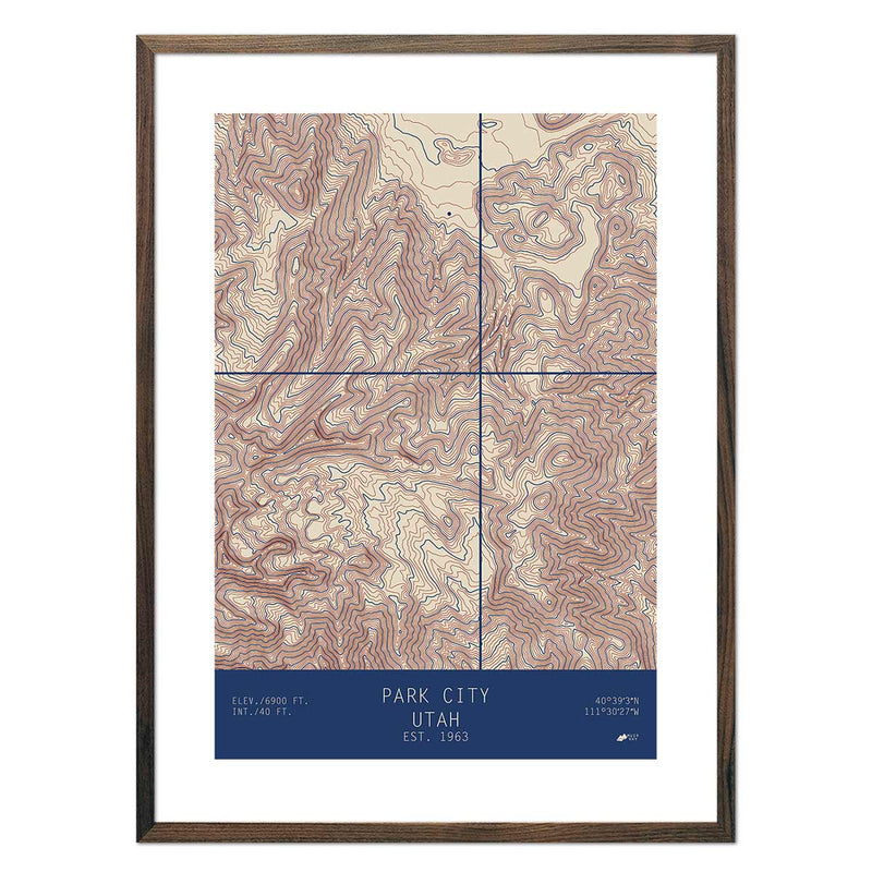 Park City, Utah - Muir Way - TOPO Series