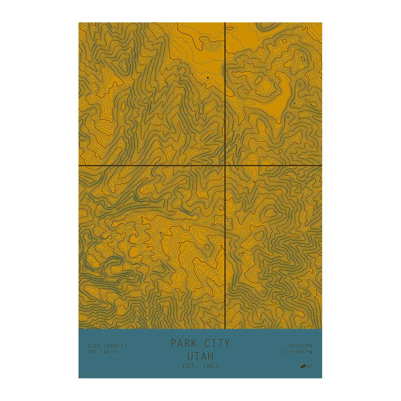 Park City, Utah - Muir Way - TOPO Series
