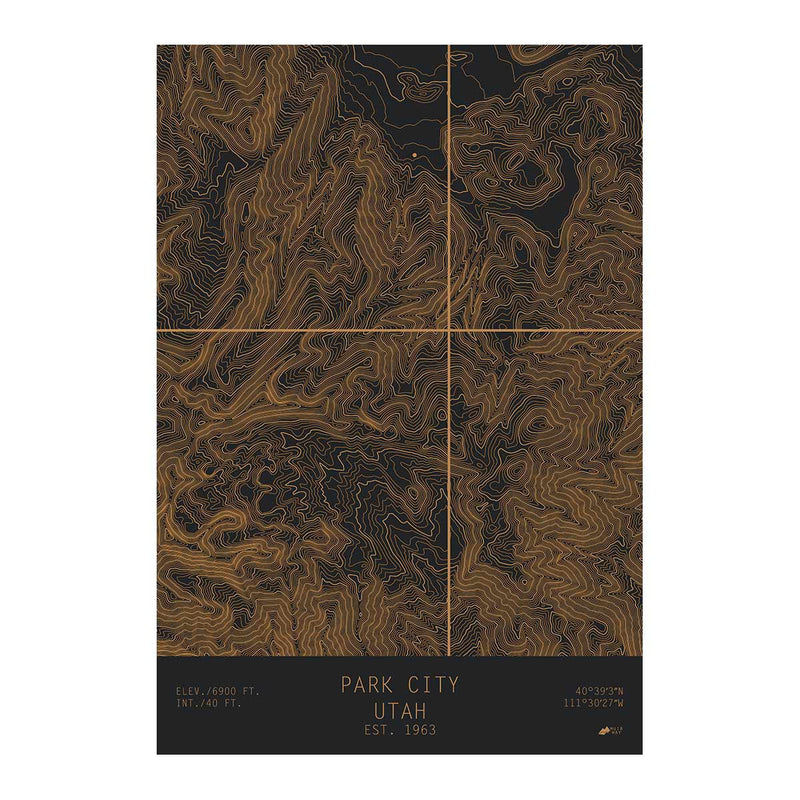 Park City, Utah - Muir Way - TOPO Series