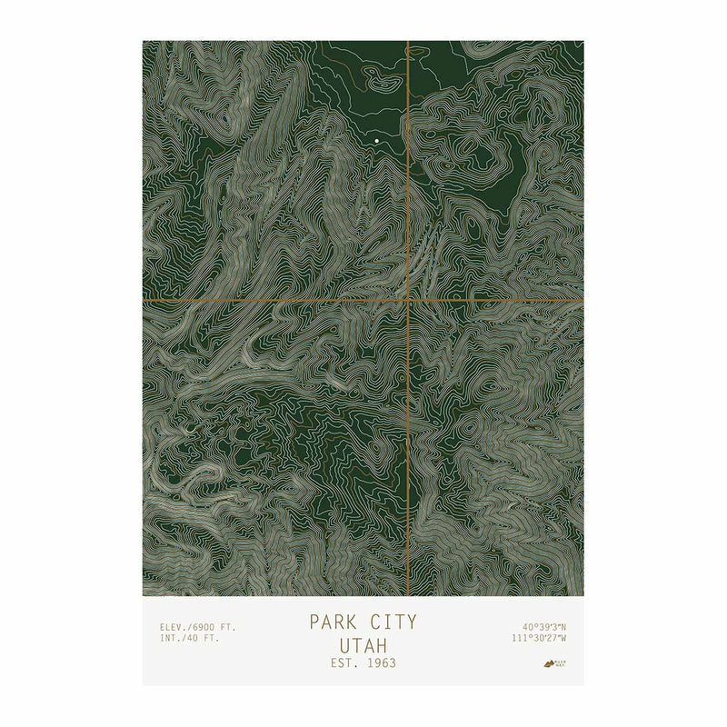 Park City, Utah - Muir Way - TOPO Series