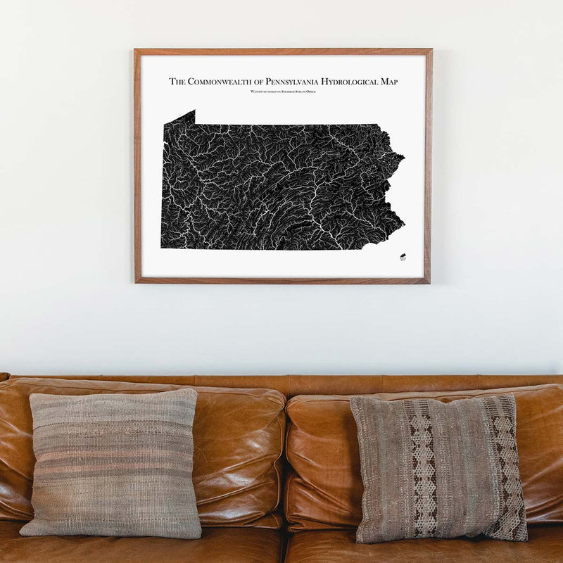 Pennsylvania Hydrological Map - Muir Way - Hydrology