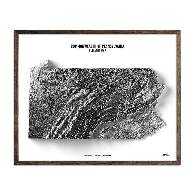 Pennsylvania Elevation Map - Muir Way - Elevation