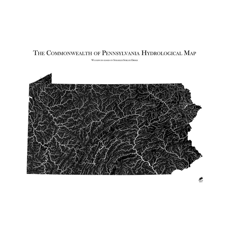 Pennsylvania Hydrological Map - Muir Way - Hydrology