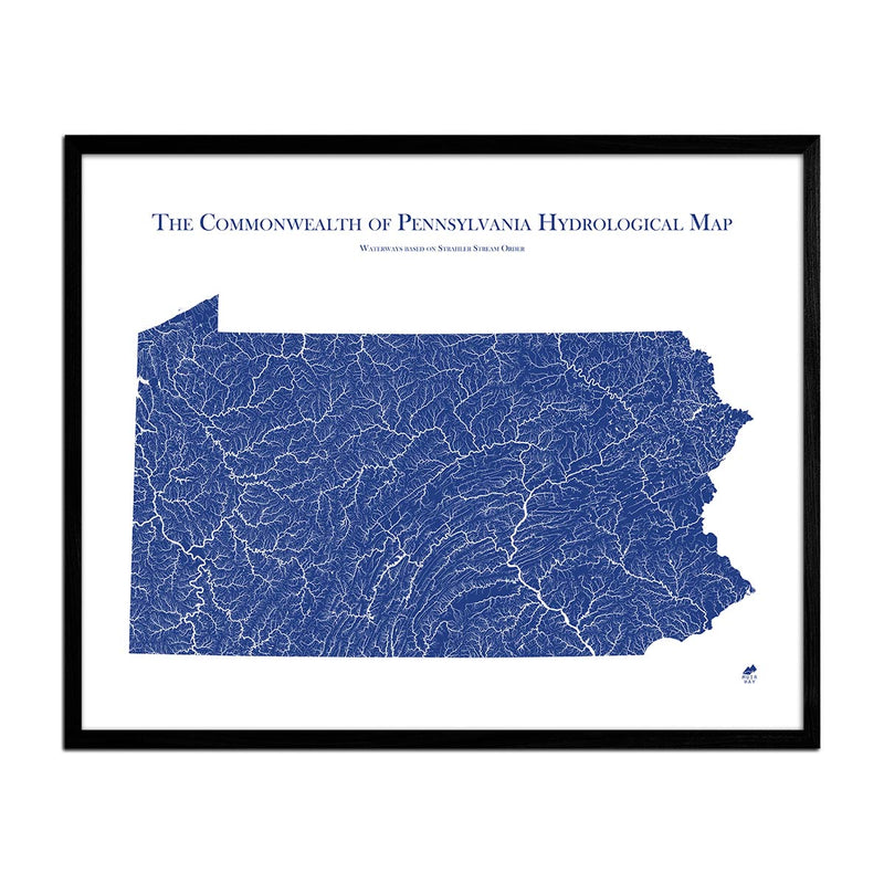 Pennsylvania Hydrological Map - Muir Way - Hydrology