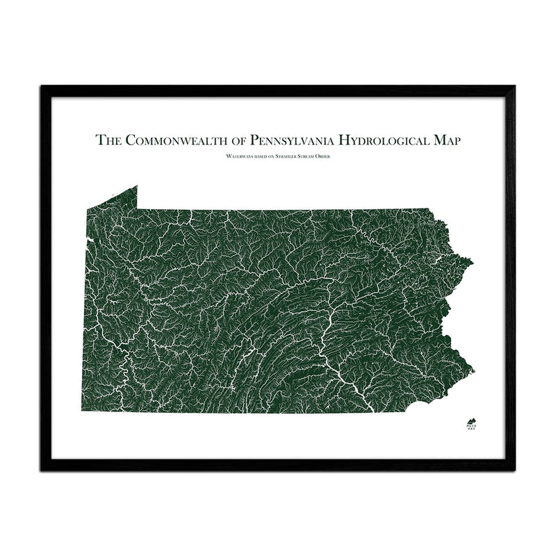 Pennsylvania Hydrological Map - Muir Way - Hydrology