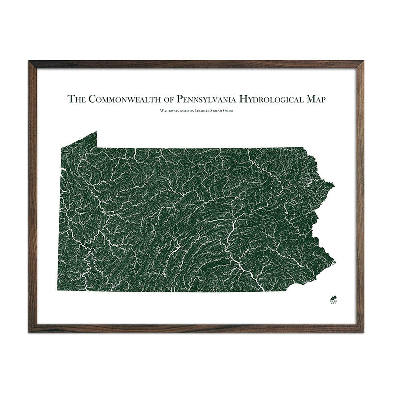 Pennsylvania Hydrological Map - Muir Way - Hydrology