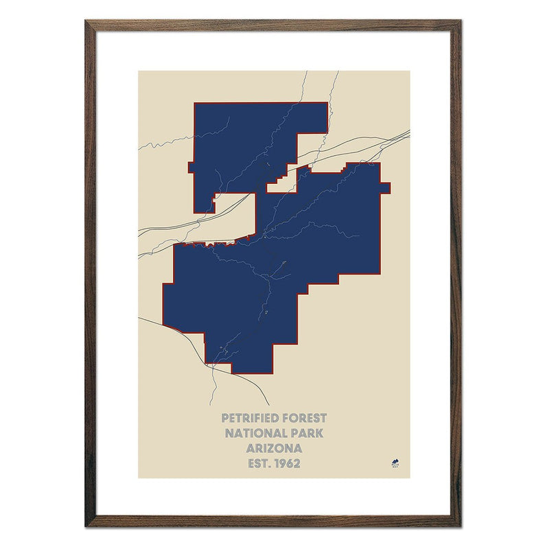 Petrified Forest National Park Map - Muir Way - National Park