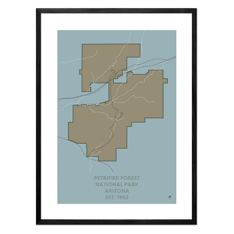 Petrified Forest National Park Map - Muir Way - National Park