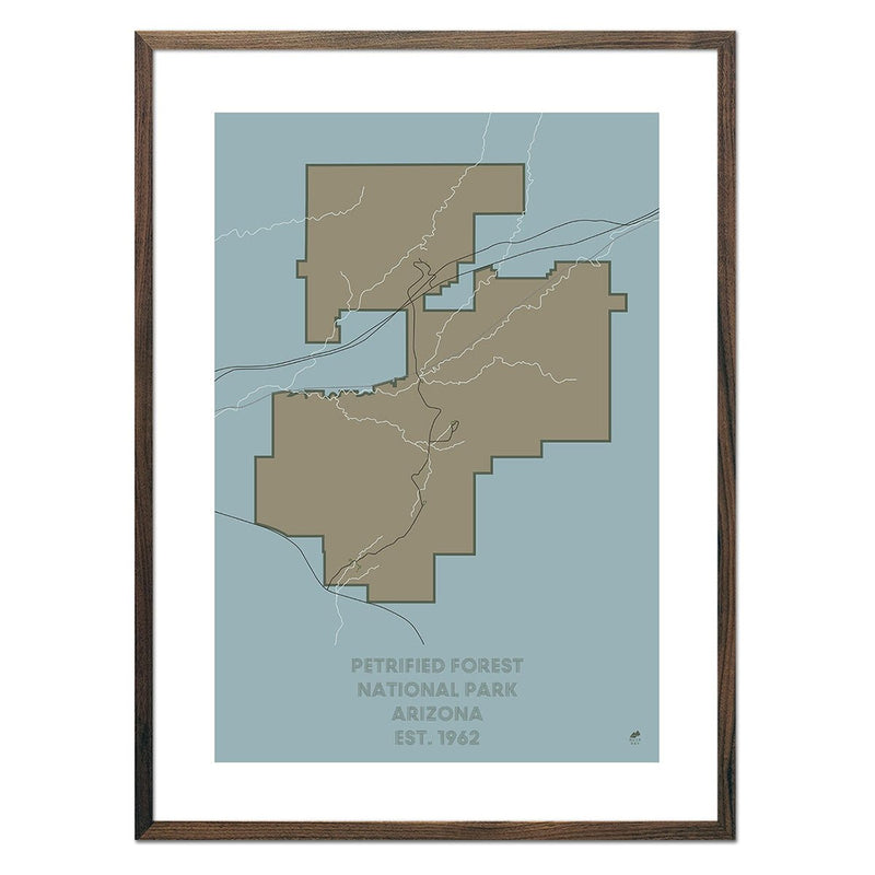 Petrified Forest National Park Map - Muir Way - National Park