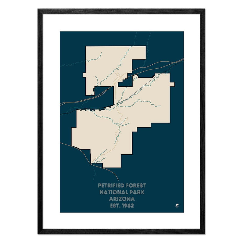 Petrified Forest National Park Map - Muir Way - National Park