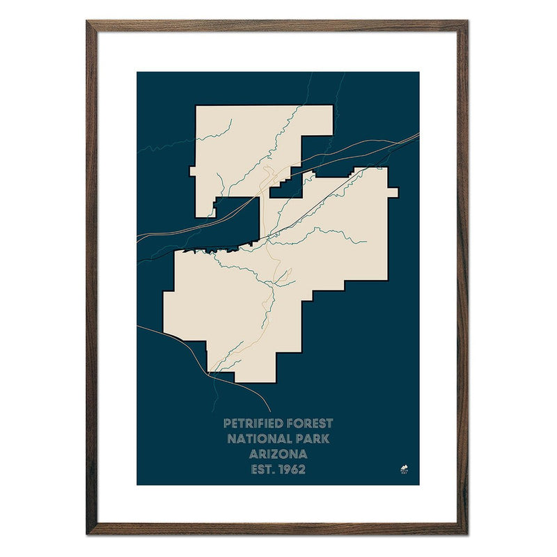 Petrified Forest National Park Map - Muir Way - National Park
