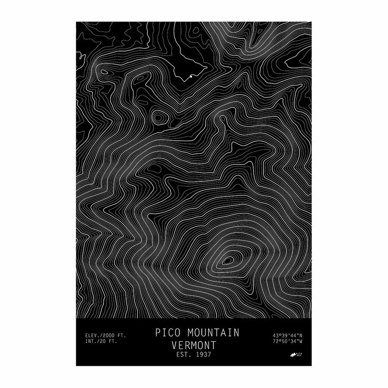 Pico Mountain, Vermont - Muir Way - TOPO Series