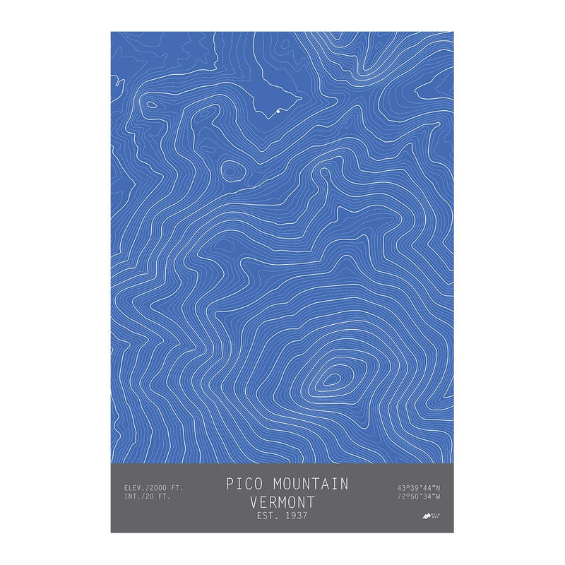 Pico Mountain, Vermont - Muir Way - TOPO Series