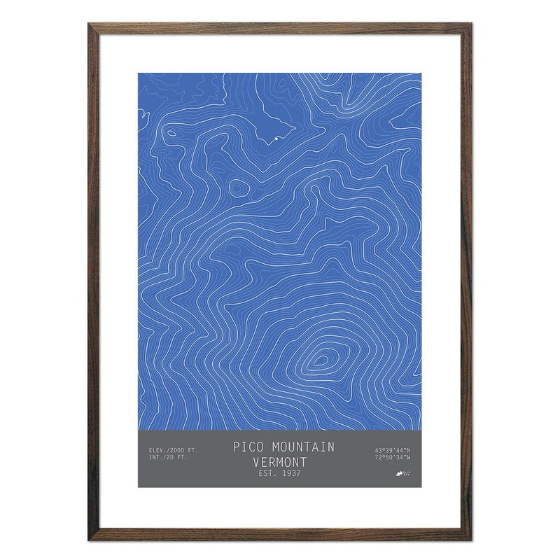 Pico Mountain, Vermont - Muir Way - TOPO Series