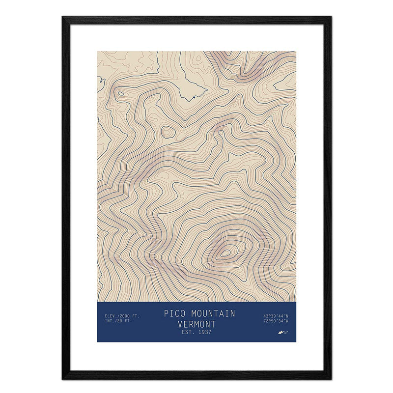 Pico Mountain, Vermont - Muir Way - TOPO Series