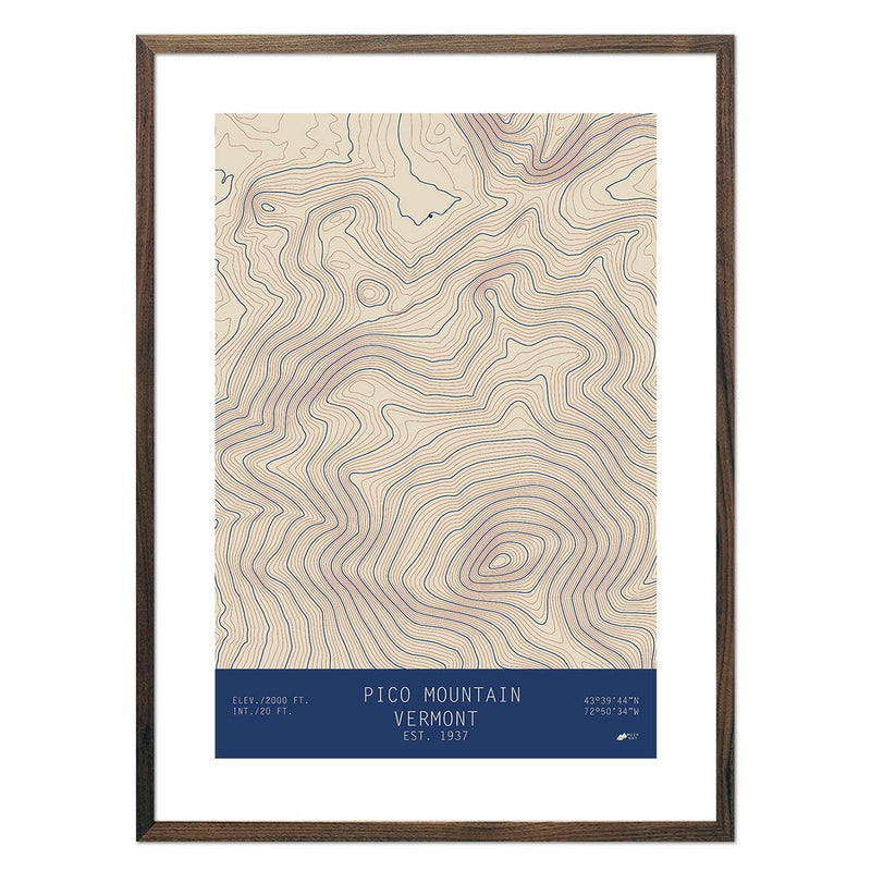 Pico Mountain, Vermont - Muir Way - TOPO Series