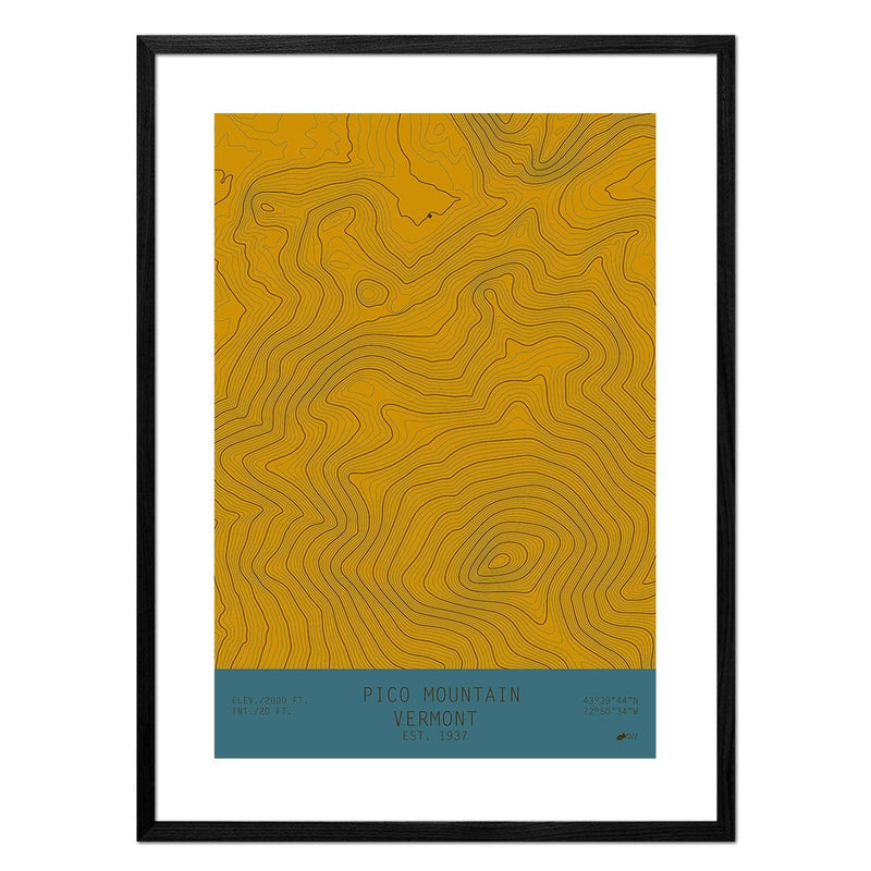 Pico Mountain, Vermont - Muir Way - TOPO Series
