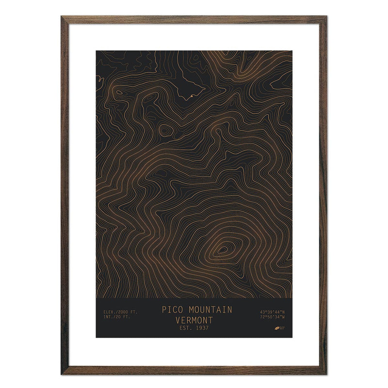 Pico Mountain, Vermont - Muir Way - TOPO Series