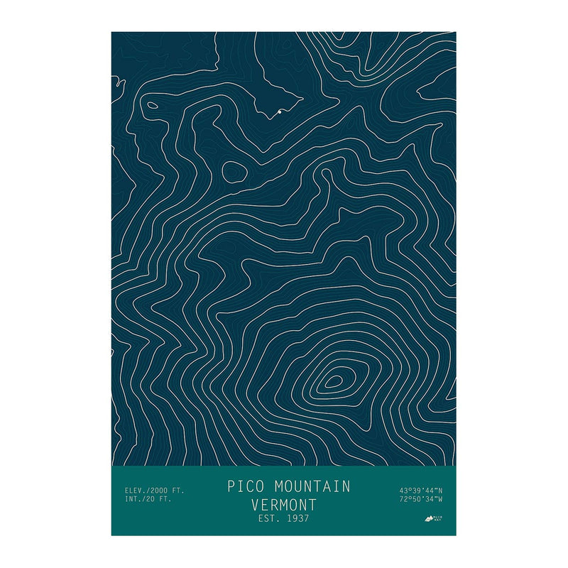 Pico Mountain, Vermont - Muir Way - TOPO Series