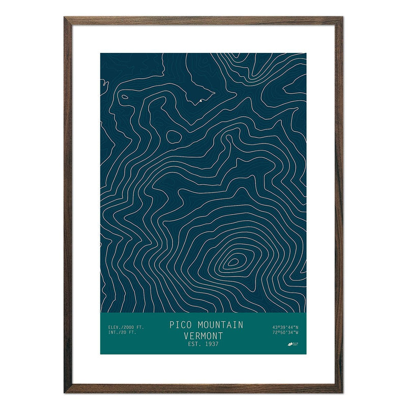 Pico Mountain, Vermont - Muir Way - TOPO Series