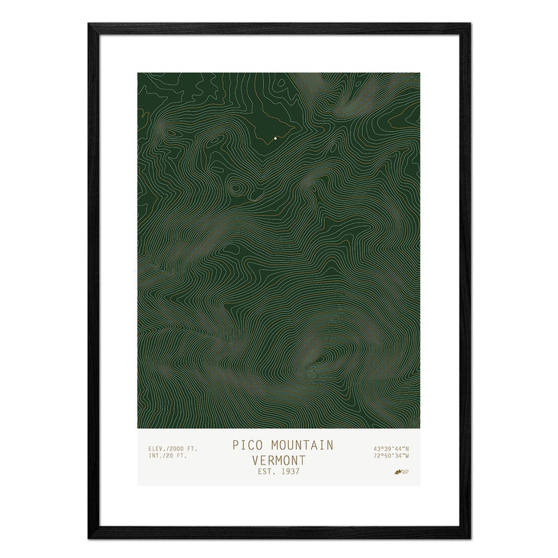 Pico Mountain, Vermont - Muir Way - TOPO Series