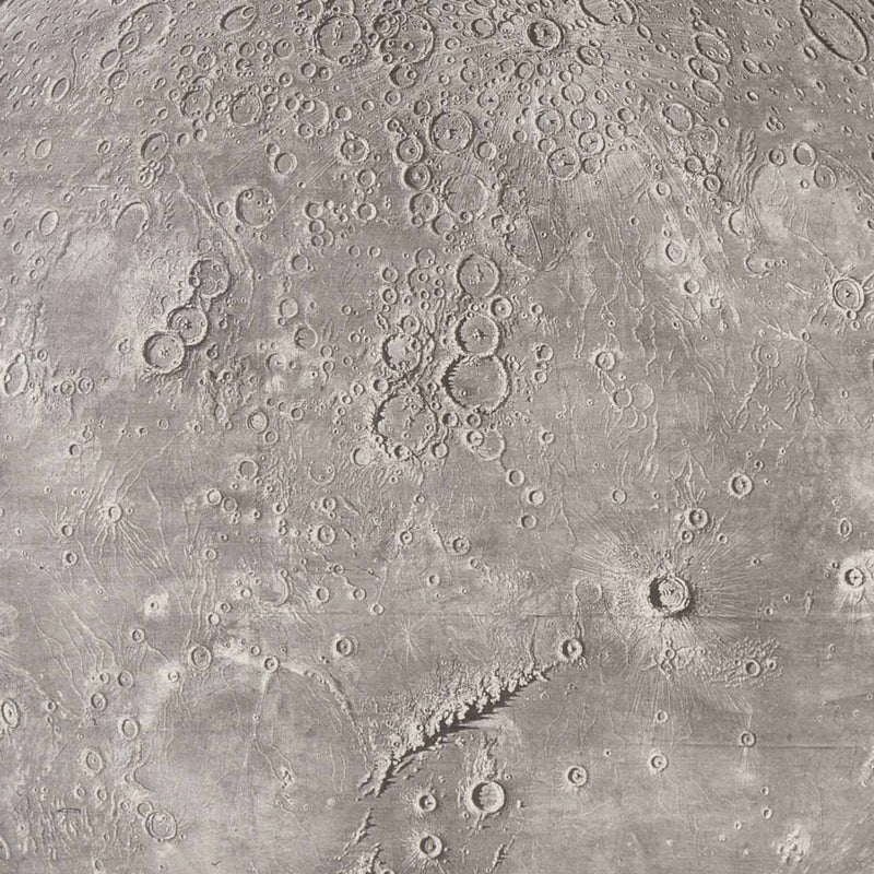 1874 Picture Map of the Moon Print - Muir Way - Astronomy