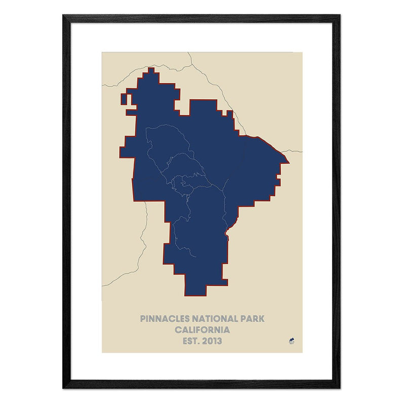 Pinnacles National Park Map - Muir Way - National Park