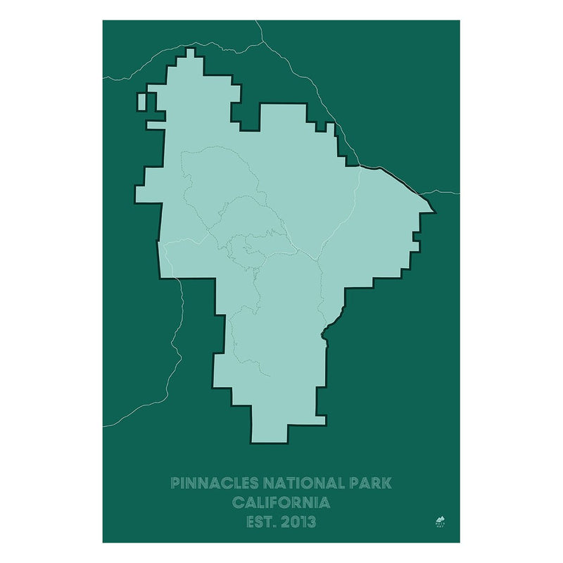 Pinnacles National Park Map - Muir Way - National Park