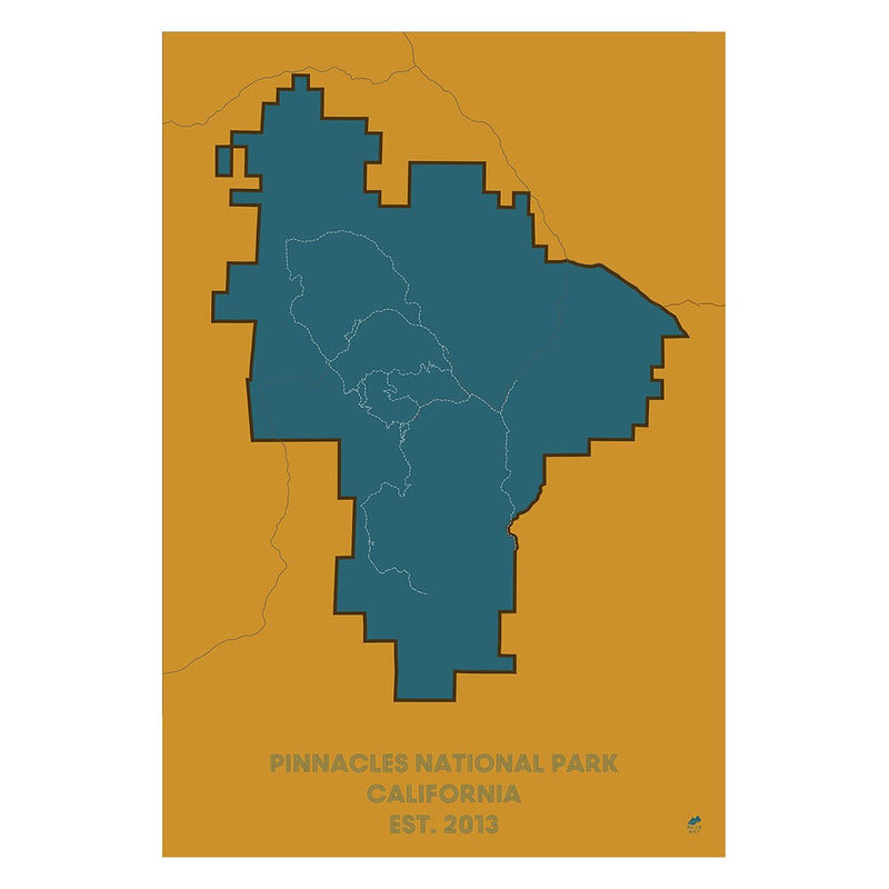 Pinnacles National Park Map - Muir Way - National Park