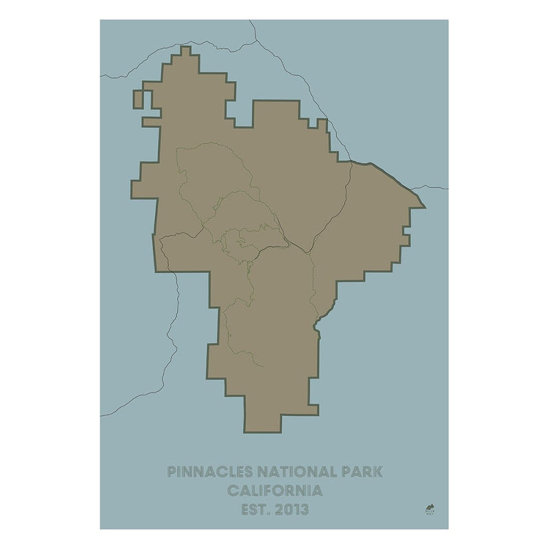Pinnacles National Park Map - Muir Way - National Park