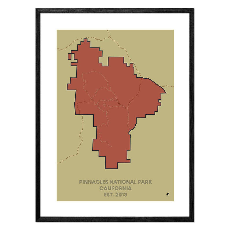 Pinnacles National Park Map - Muir Way - National Park