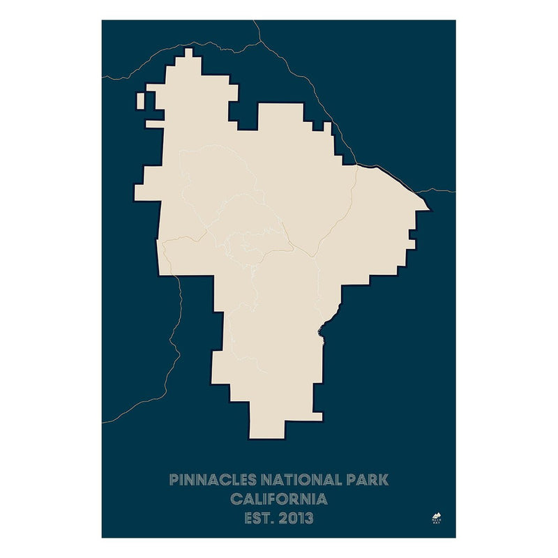 Pinnacles National Park Map - Muir Way - National Park