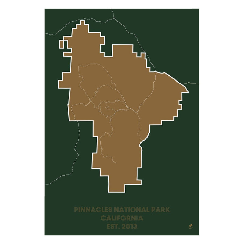 Pinnacles National Park Map - Muir Way - National Park