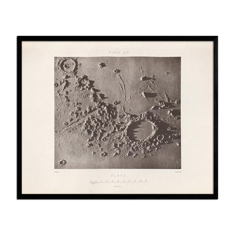 1874 Plato Crater Print