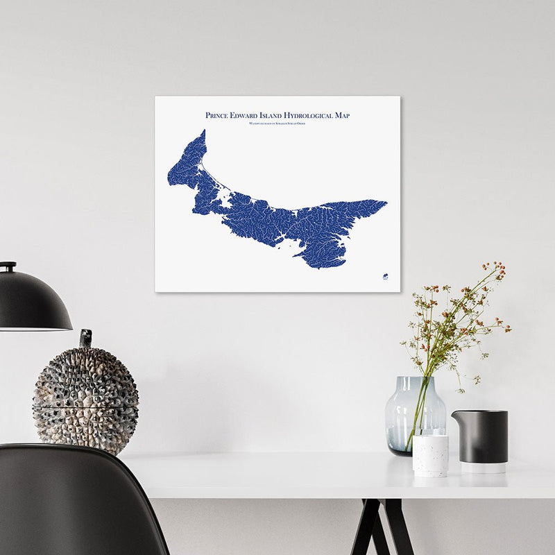 Prince Edward Island Hydrological Map - Muir Way - Hydrology
