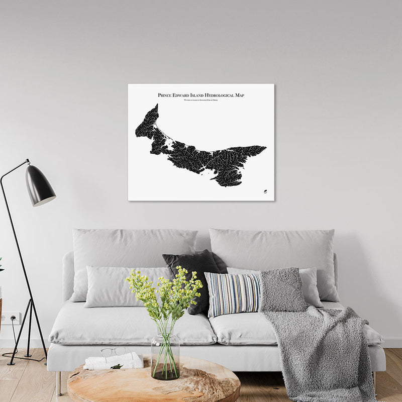 Prince Edward Island Hydrological Map - Muir Way - Hydrology