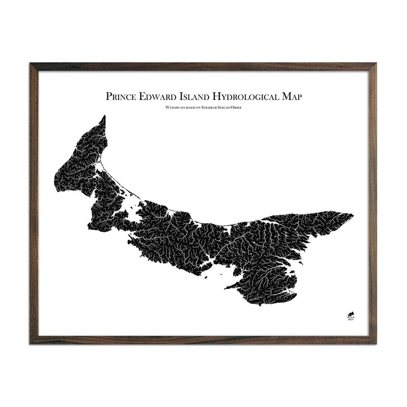 Prince Edward Island Hydrological Map - Muir Way - Hydrology