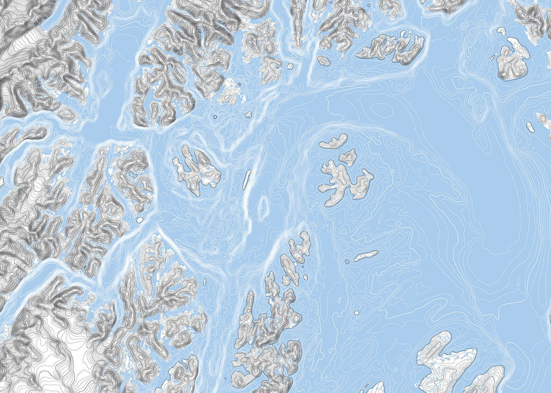Prince William Sound, AK Map - Muir Way - Range Series