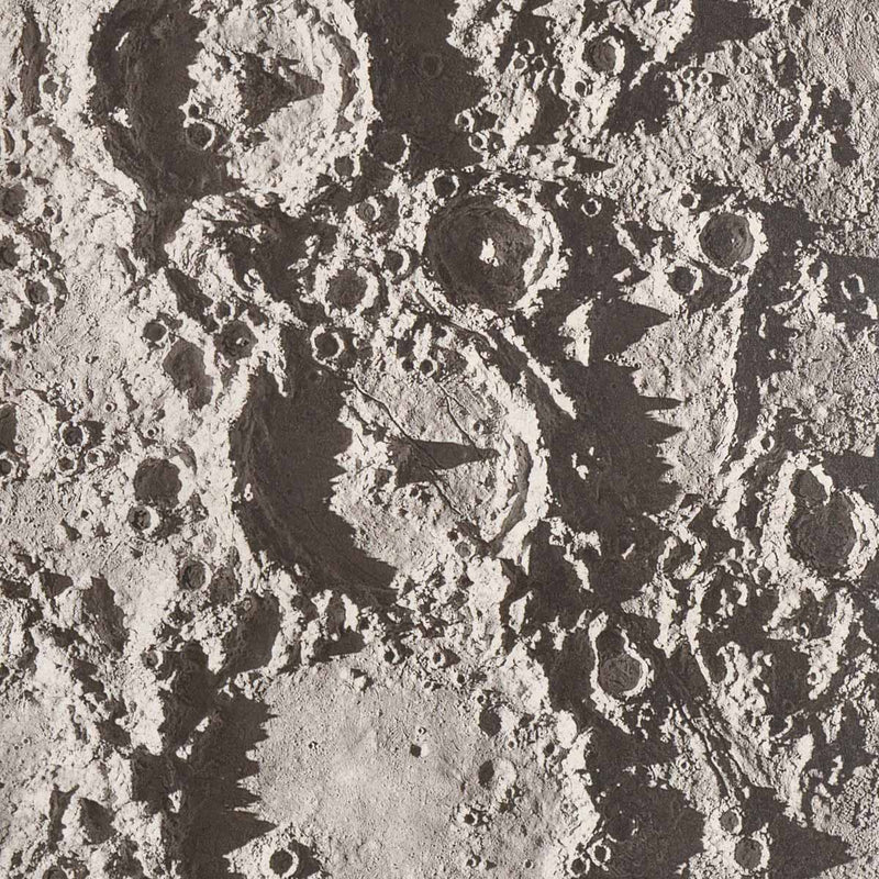 1874 Ptolemy, Alphons, and Arzachael Lunar Craters Print - Muir Way - Astronomy