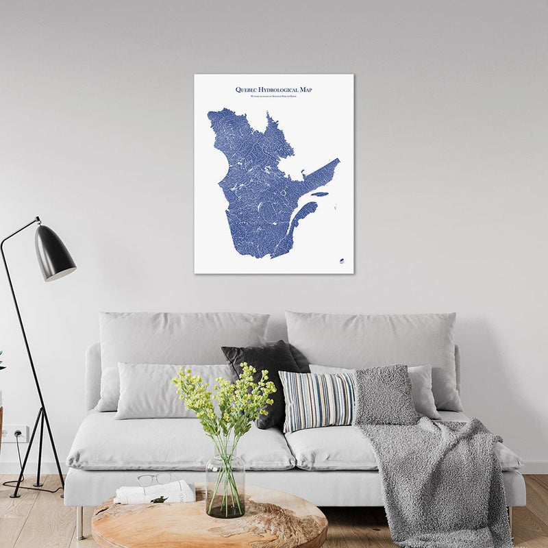 Quebec Hydrological Map - Muir Way - Hydrology