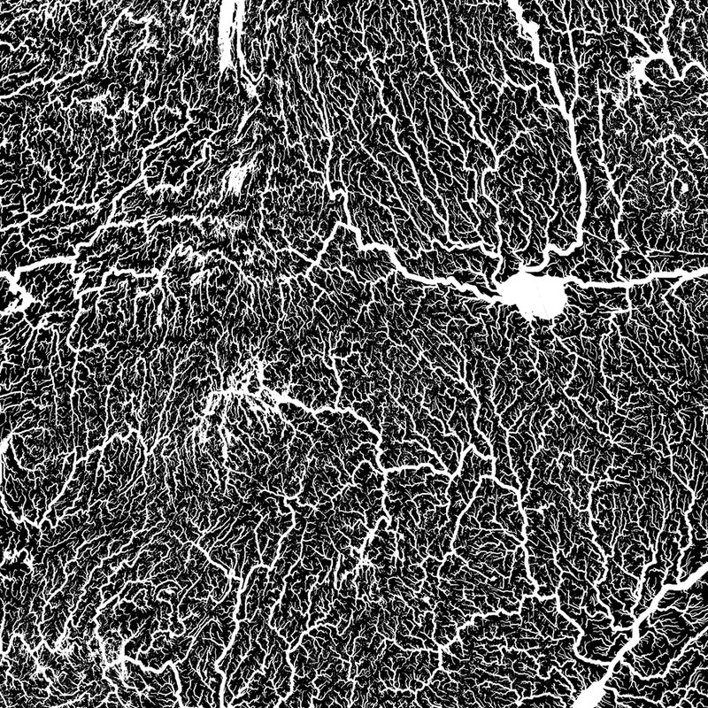 Quebec Hydrological Map - Muir Way - Hydrology