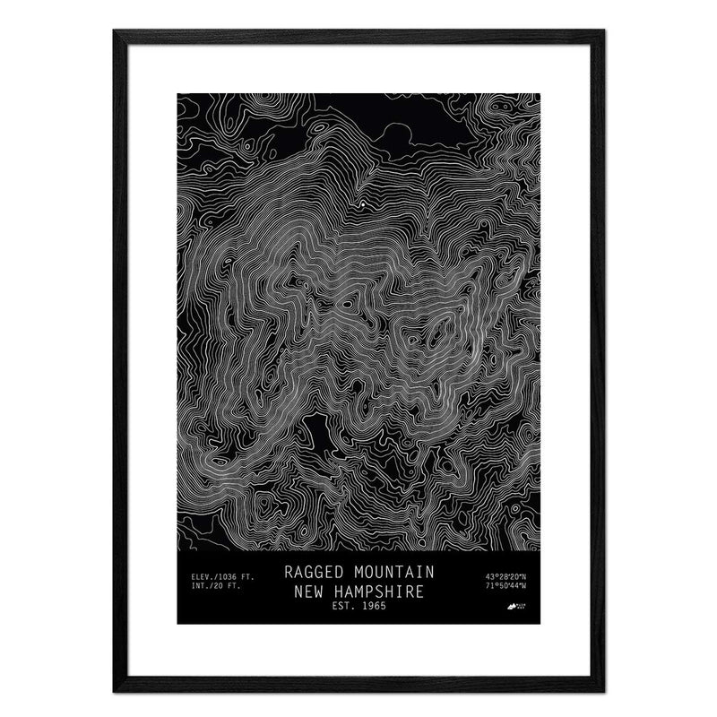 Ragged Mountain, New Hampshire - Muir Way - TOPO Series