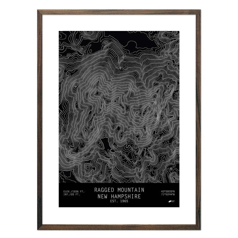 Ragged Mountain, New Hampshire - Muir Way - TOPO Series