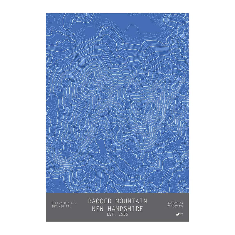 Ragged Mountain, New Hampshire - Muir Way - TOPO Series