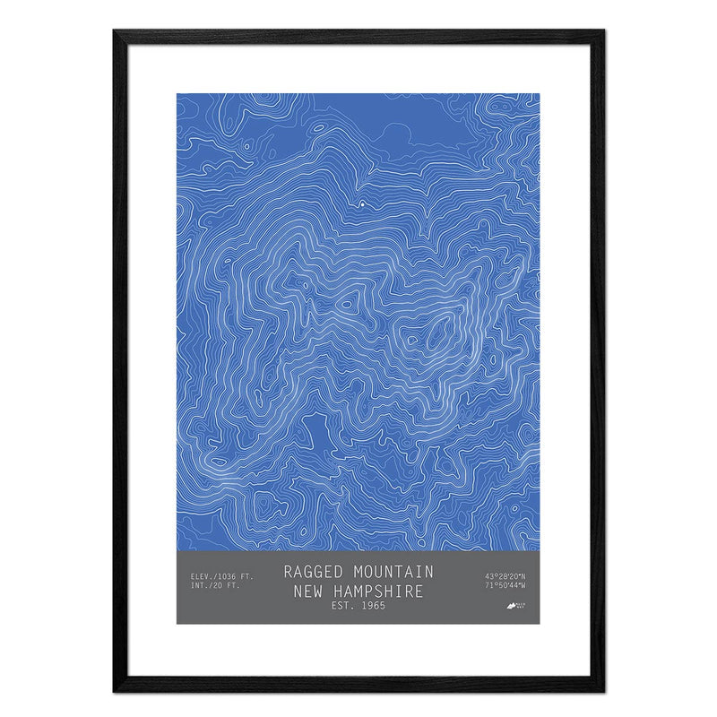 Ragged Mountain, New Hampshire - Muir Way - TOPO Series