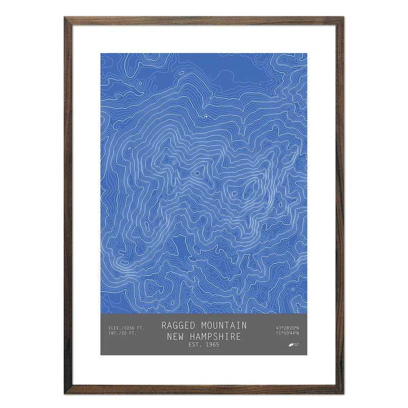 Ragged Mountain, New Hampshire - Muir Way - TOPO Series
