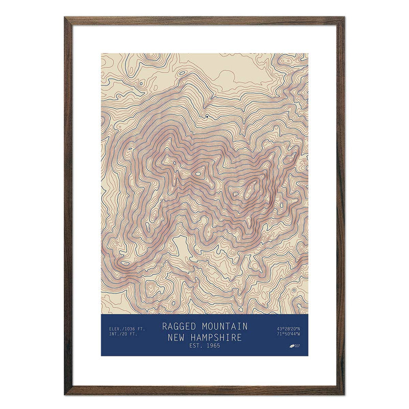 Ragged Mountain, New Hampshire - Muir Way - TOPO Series