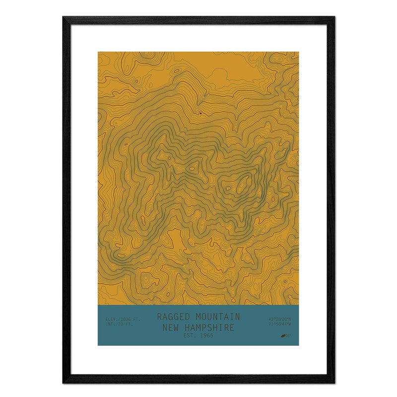 Ragged Mountain, New Hampshire - Muir Way - TOPO Series