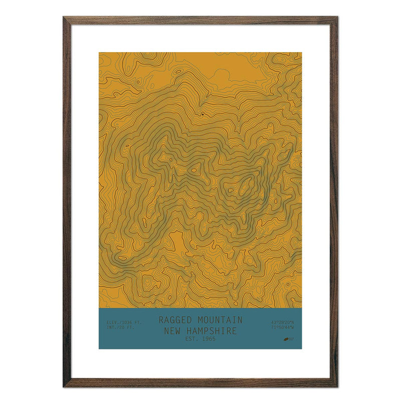 Ragged Mountain, New Hampshire - Muir Way - TOPO Series